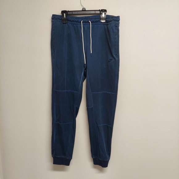 Nike Sportswear Mens Medium Jogger Jersey Pants Blue DA7162 492 New - Picture 1 of 7